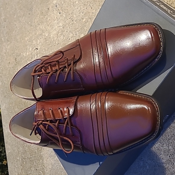 NIB Stacy Adams Raynor Cognac Loafers - Picture 2 of 5